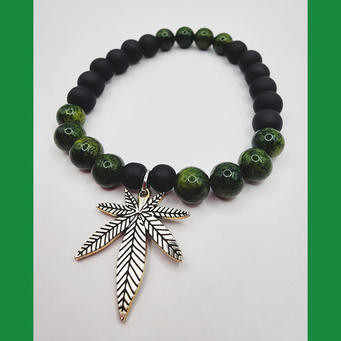 Serpentine Ganja Bracelet - Everyday Mari J