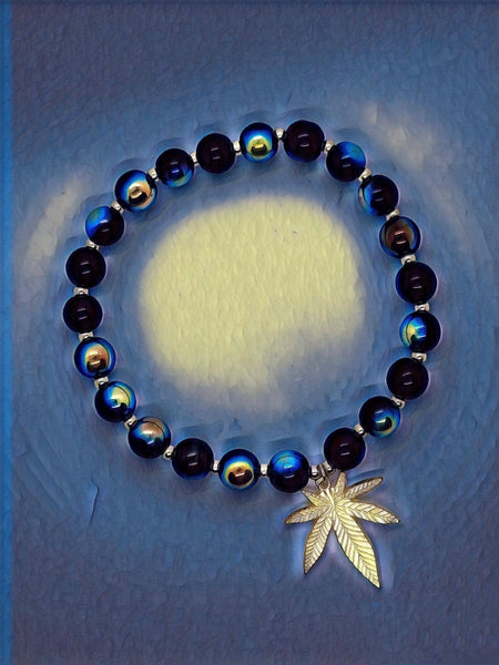 Golden Ganja Bracelet - Everyday Mari J