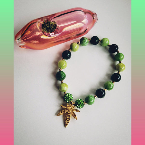 Ganja Green Bracelet - Everyday Mari J